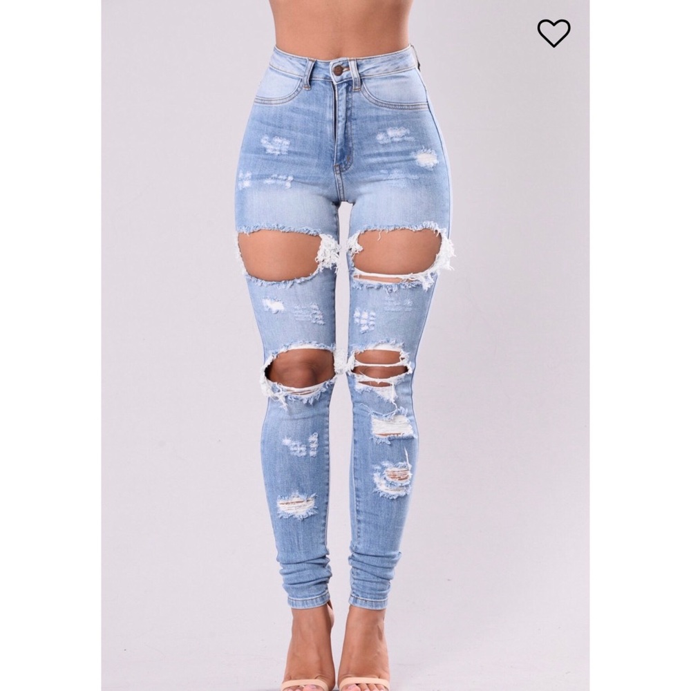 Fashion Nova Ripped Jeans
